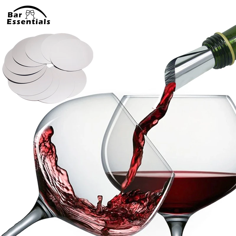 10/30pcs lot Practical Disk Pourer Wine Whisky Foil Pourers Stop Drop