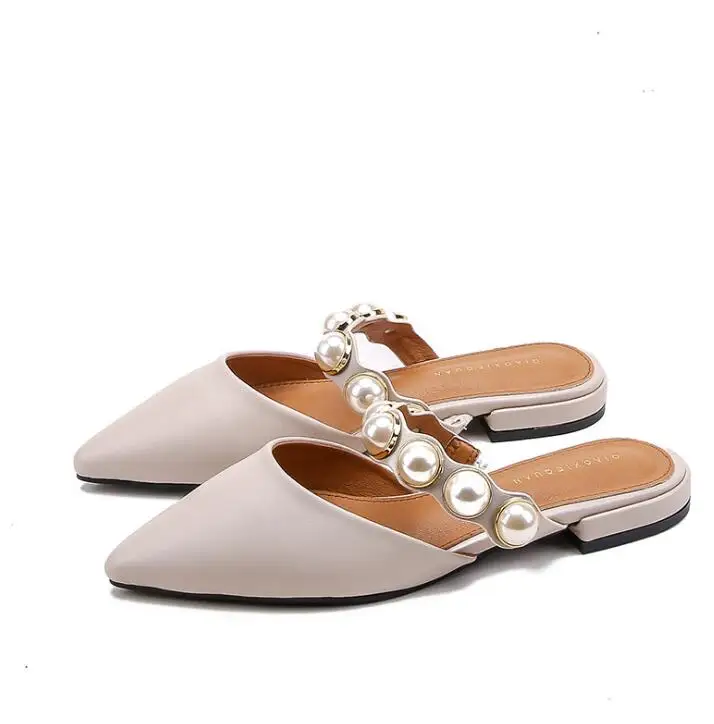 EFFGT-2019-Women-Brand-Slippers-low-heel-Women-Casual-Slipper-Slip-On-Mules-Slides-Pearl-Pointed (3)