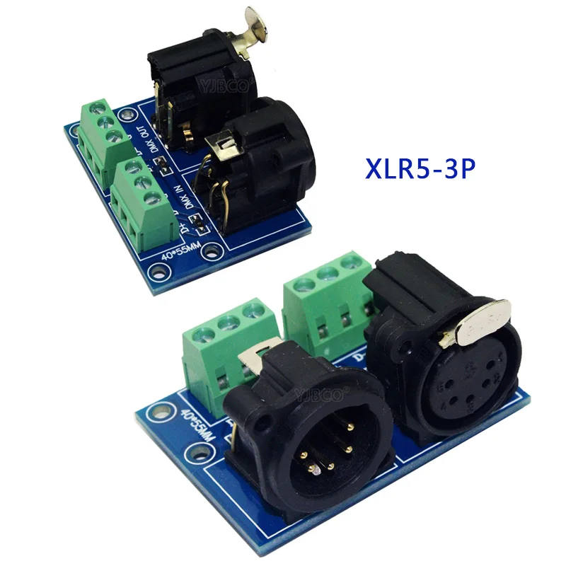 Клеммный адаптер, 5 ядер XLR на 3 ядра XLR, RJ45-3P, ADDR2, XLR5-3P использовать для CH светодиодный dmx512 диммер светодиодный декодер