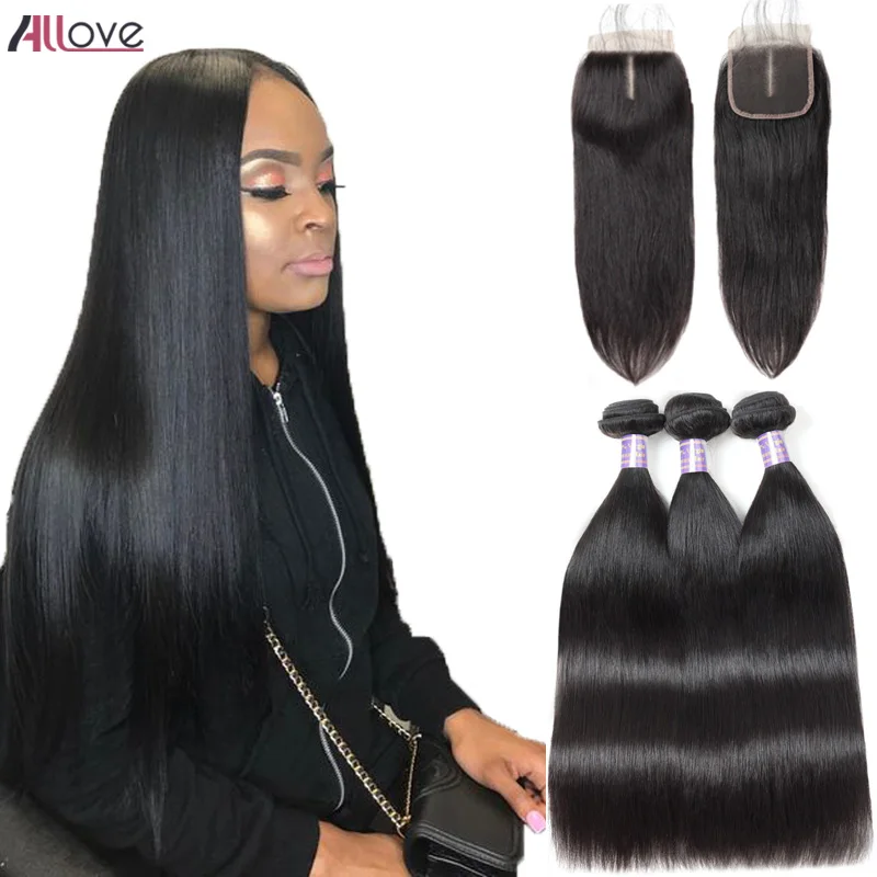 Allove Brazilian Straight Virgin Hair Bundles With Closure Brazilian Virgin Human Hair Bundles With Closure 3 Bundles Deals Allove Brazilian Straight Virgin Hair Bundles With Closure Brazilian Virgin Human Hair Bundles With Closure 3 Bundles Deals