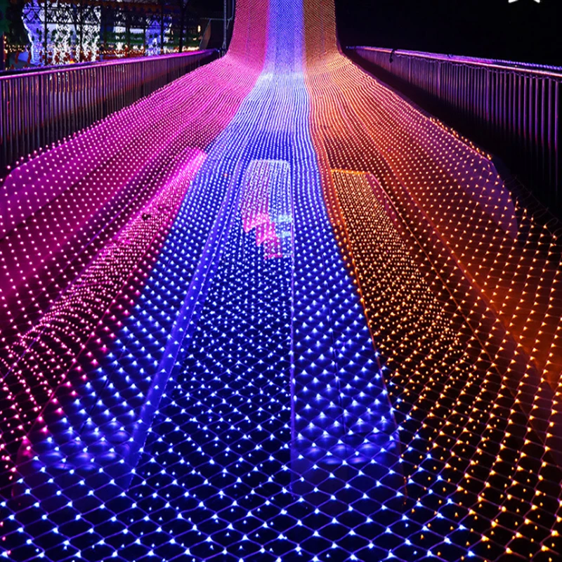 1x10m 480leds 8 modes 220V Net LED String Light Festival Christmas Decoration New Year Wedding Ceremony Waterproof