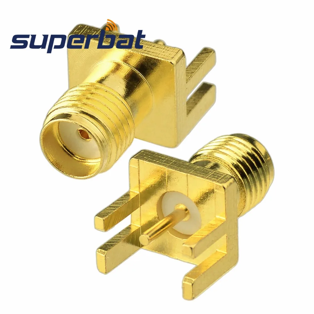 

Superbat SMA Female End Launch PCB Mount Wide Flange .062" (1.57mm) Short RF Coaxial Connector