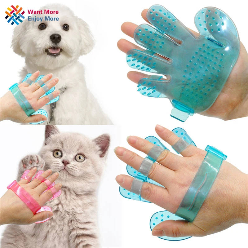 

Pet Palm Type 5-finger Brush Silicone Cat Dog Puppy Grooming Bath Shower Massage Glove Comb Wash Head Cleaning Supplies Cleaner