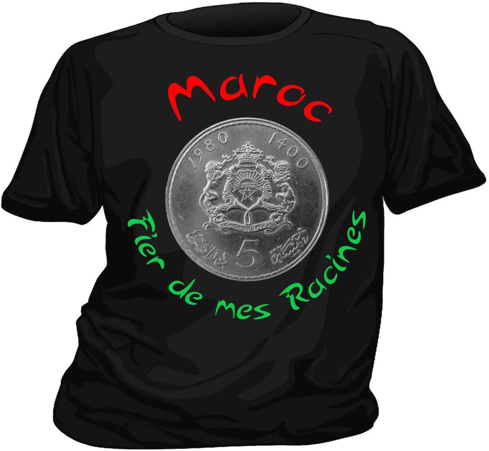 2018 Fashion Solid Color Men Tshirt Tee shirt MAROC MOROCCO MAROCAIN Proud of My Roots Casual 