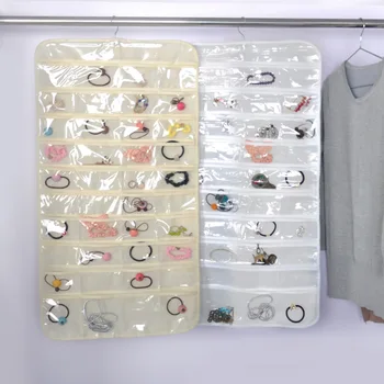 

Clear Collection 40 Grid Over The Door Jewelry Organizer Multifunction Storage Hanging Bag Nonwoven Door Transparent Storage Boc