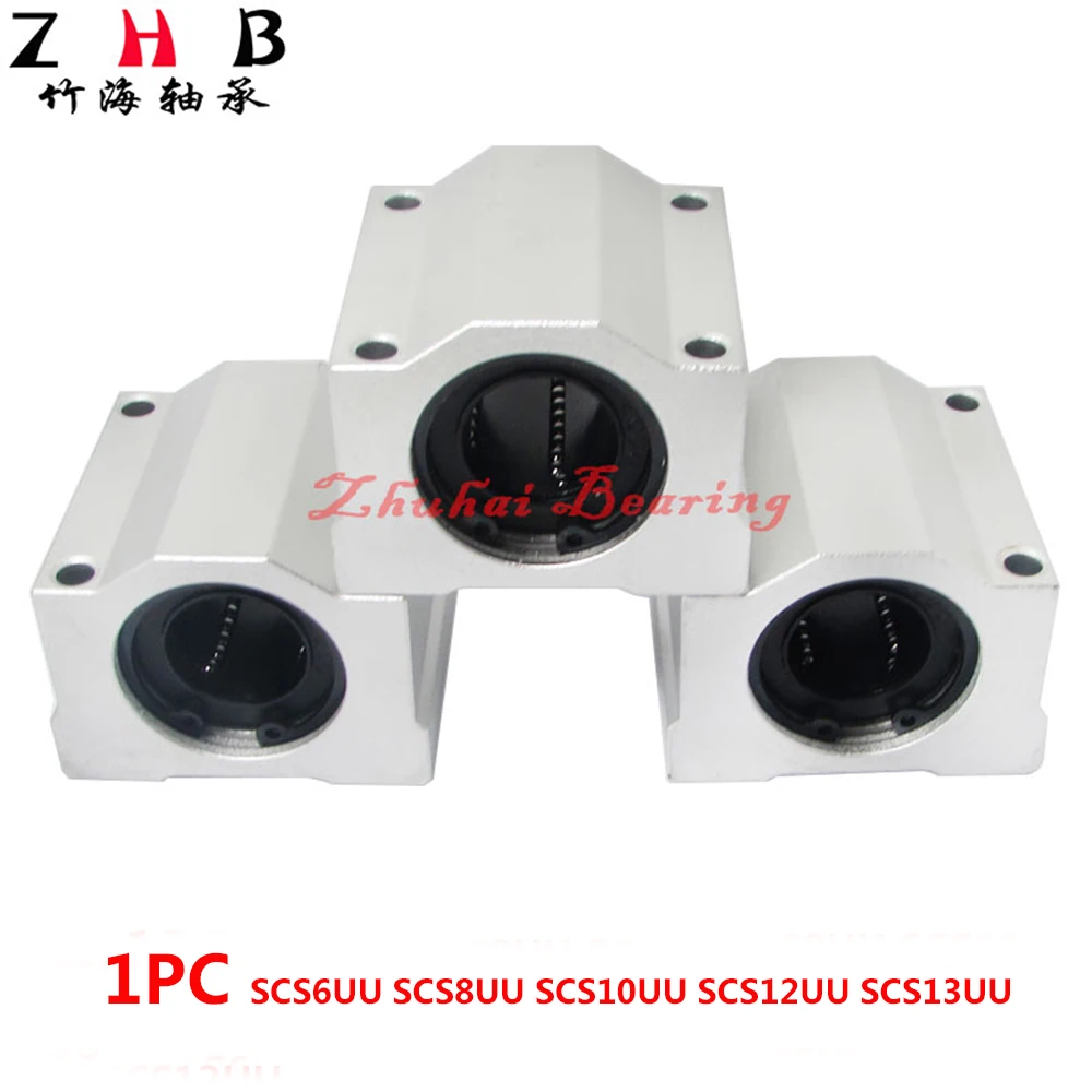 

1PC SCS6UU SCS8UU SCS10UU SCS12UU SCS13UU Linear Ball Bearing Block for CNC part