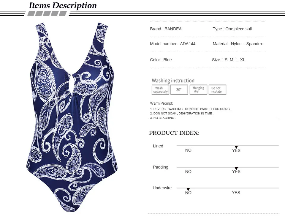 a144 swimwear detail