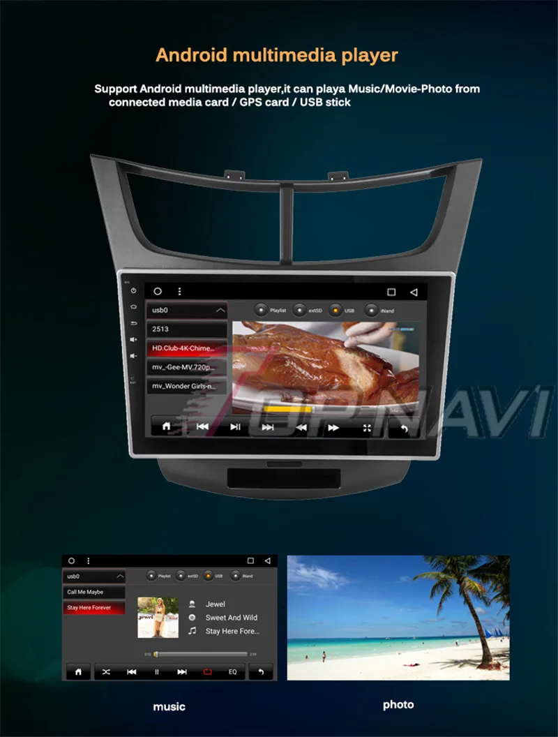 car stereo  1din For Chevrolet Sail 3 2015