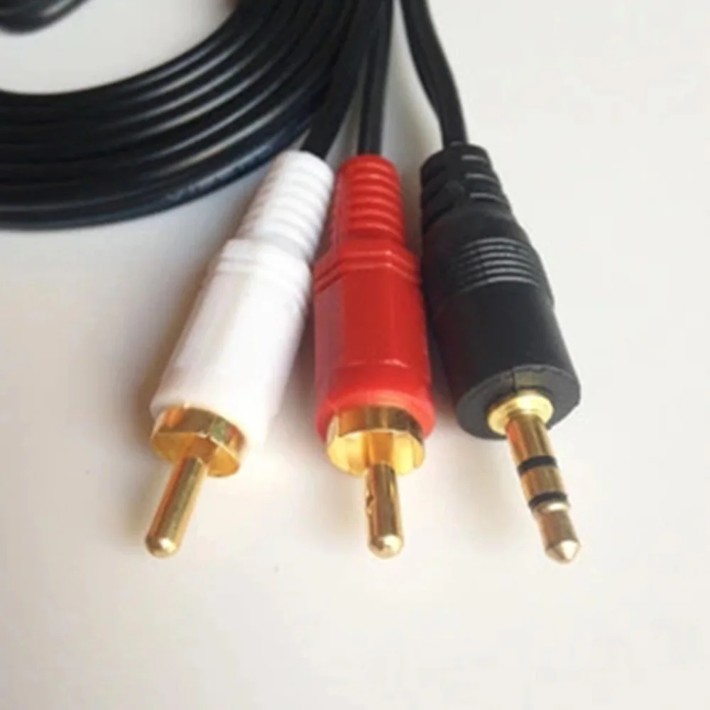 Кабель RCA 2RCA на 3 5 аудиокабель с разъемом мм rca aux 1 м для телефона Edifer домашнего