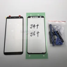 Передняя внешняя стеклянная линза для samsung Galaxy j4 plus j6 plus J415 J415F J610 SM-J610F ЖК-сенсорный экран Запасные части