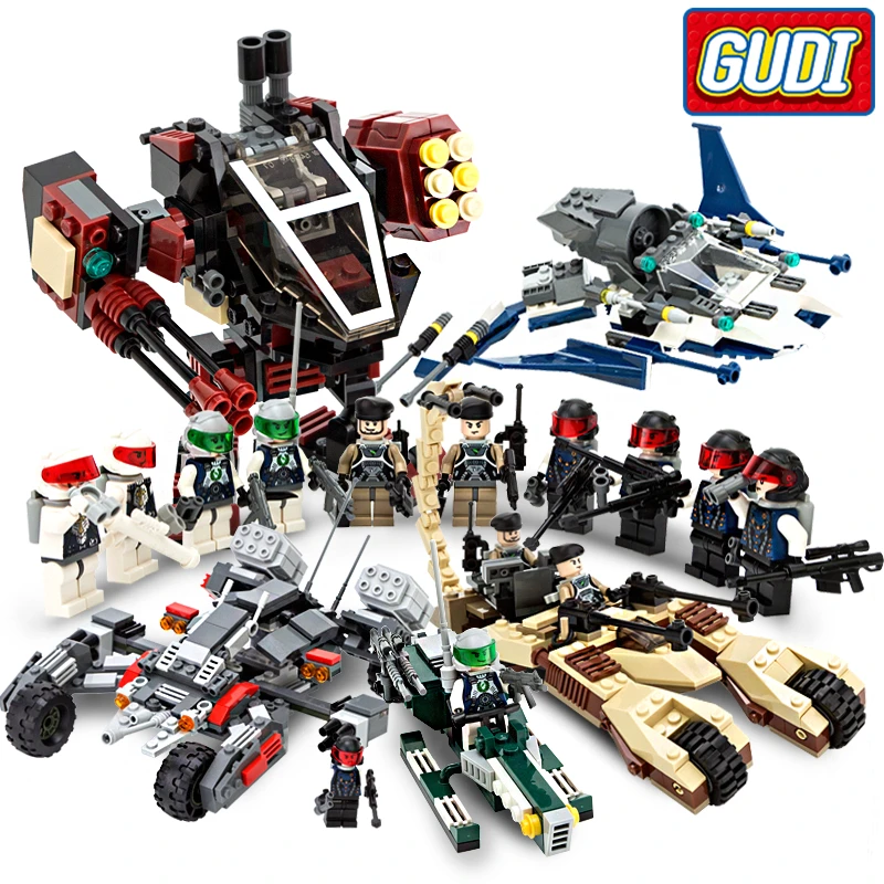 

Earth Border Educational Building stacking Blocks Toys For Children Gifts Weapon Robot Star War Hero Compatible With Legoe