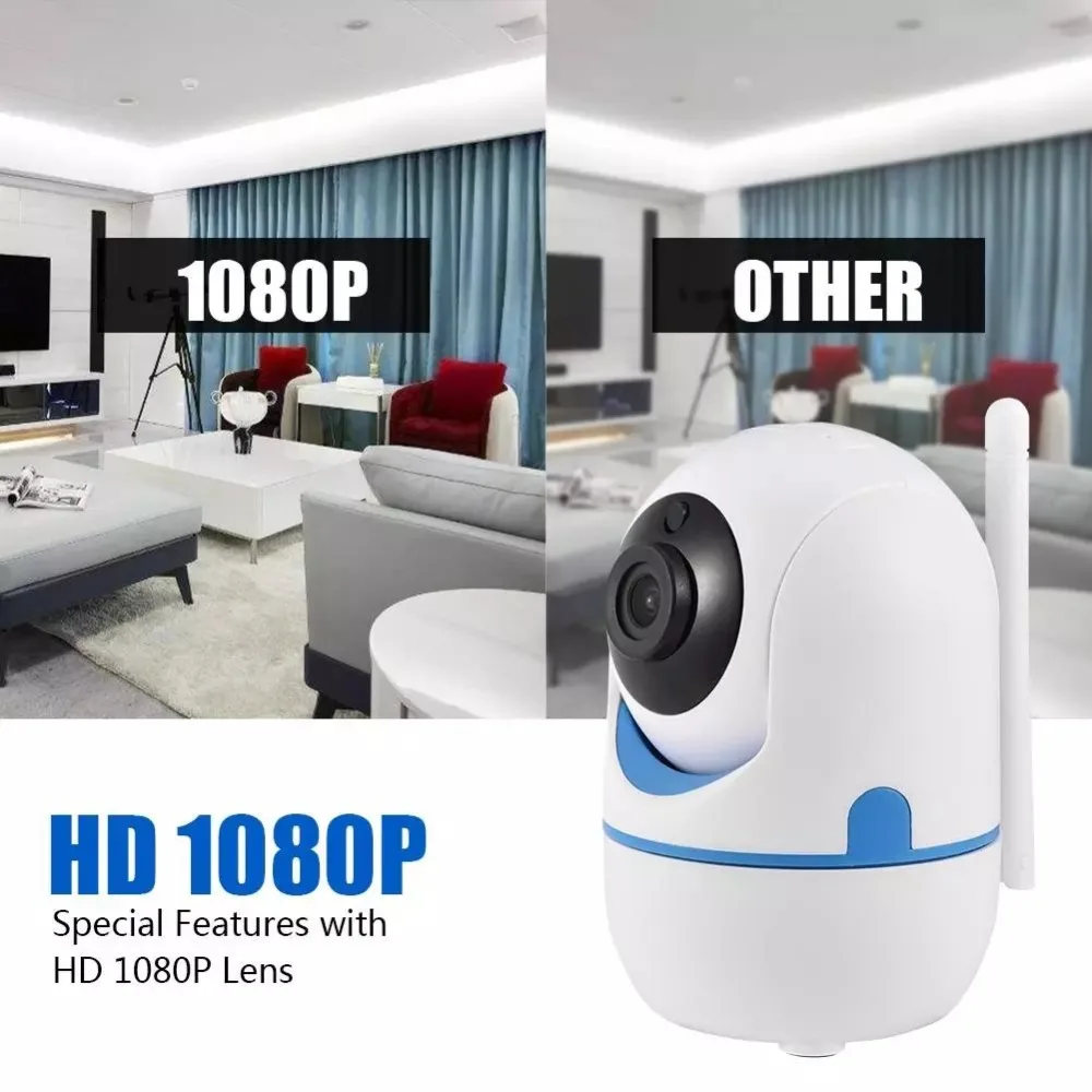 MINI 1.0MP HD Wifi IP Camera Smart Home Security Mobile Remote Control PTZ With Body Auto Tracking Two Way Audio Cloud Storage