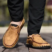 Men Casual Shoes Loafers Sneakers 2021 New Men Fashion Leather Comfortable Loafers Casual Shoes Zapatos De Hombre Men Shoe 4