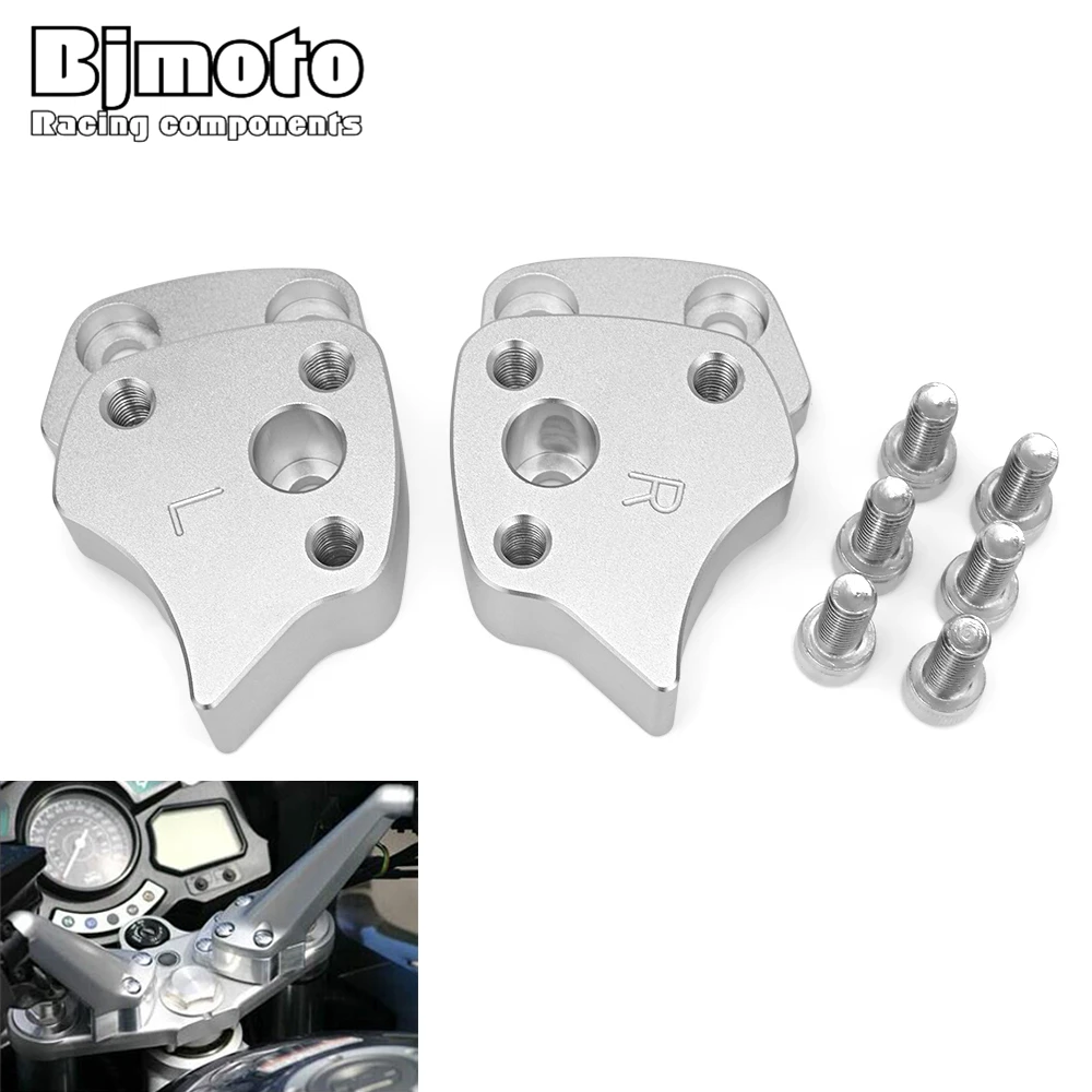 

BJMOTO 25mm 1 inch Handlebar Riser Clamp For Yamaha FJR 1300 2001-2005 Motorcycle Accessories Handle Bar Riser Height up Adapter