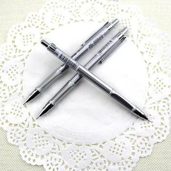 

3pcs/lot Silver Mechanical Pencil Set and 0.5/0.7mm 2B Pencils Lead with Top Eraser for Office and School Supplies Free Shipping
