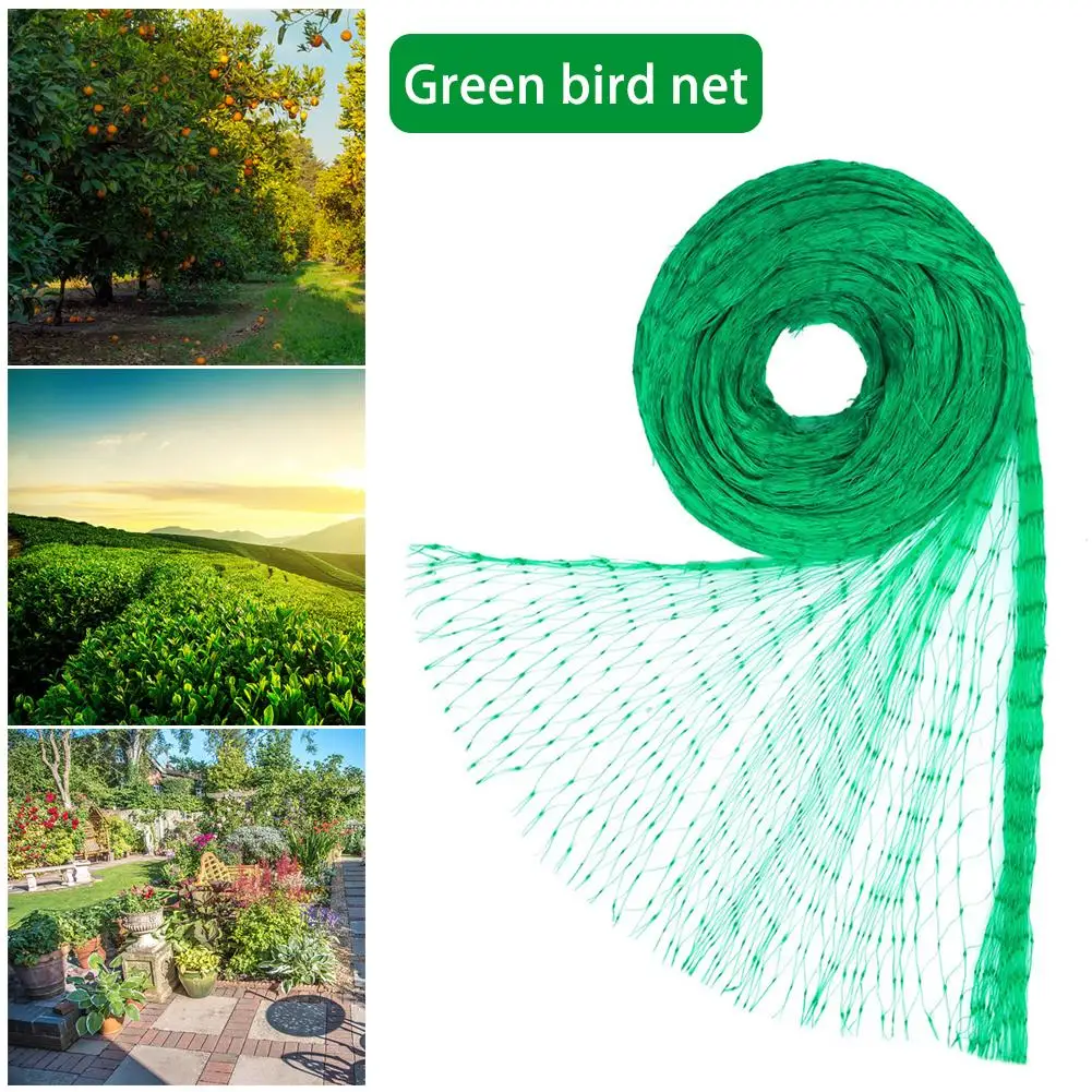 Зеленая сеть для птиц, сетка для садовых растений, предотвращает фиксацию грызунов птиц с помощью 50 нейлоновых кабельных стяжек и 10 садов