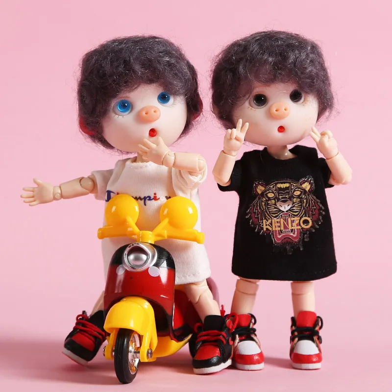 LIMPOPO Pig sister 1/12 BJD trend футболка с короткими рукавами для куклы