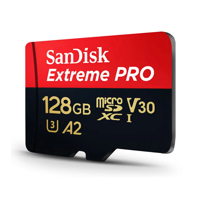 Двойной Флеш-накопитель SanDisk Extreme PRO Micro SD карты TF объемом 64 Гб флэш-карты 128 Гб карта памяти SDXC карты 256 ГБ U3 Class10 UHS-I A2 V30 170 МБ/с. Samrtphone день студенты - Емкость: 128GB-170MB