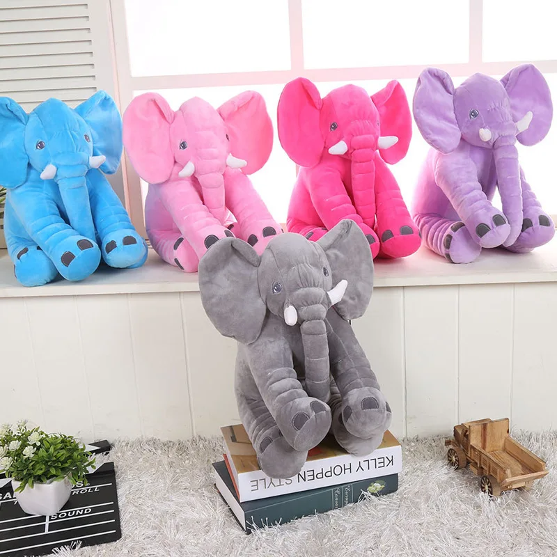 

33cm-60cm Stuffed Elephant Plush Toy Stuffed Plush Animal Cute Baby Animated Elephant Pillow Plush Toys Accompany Doll Xmas Gift