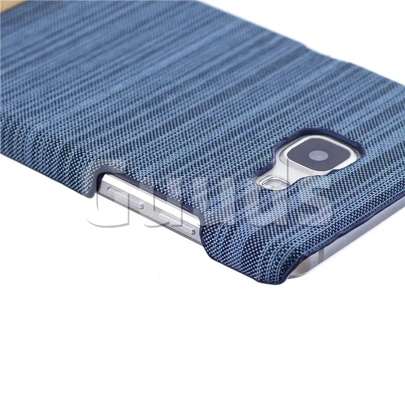 Canvas Cloth Coated Plastic Back Cover for Samsung Galaxy A5 2016 A510 - Light Blue