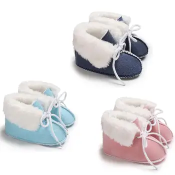 

0-1 years old men and women baby shoes winter soft bottom plus velvet warm snow boots cotton shoes baby toddler shoes
