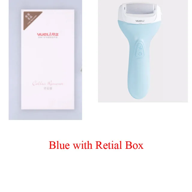 Xiaomi Yueli электрическая пилка для ног Педикюр Уход за ногами Гладкий Алмазный ремонт уход за ногами износостойкое устройство для кожи IPX7 водонепроницаемый - Цвет: Blue with box