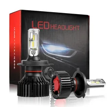 KOOMTOOM 2 pcs w5w Gelo levou Lâmpadas para Automóveis H7 LEVOU HB3/9005 9004/HB1 HB4/9006 HAB5/9007 H4 H7 H8 H11 H13 LEVOU Faróis LED lâmpadas