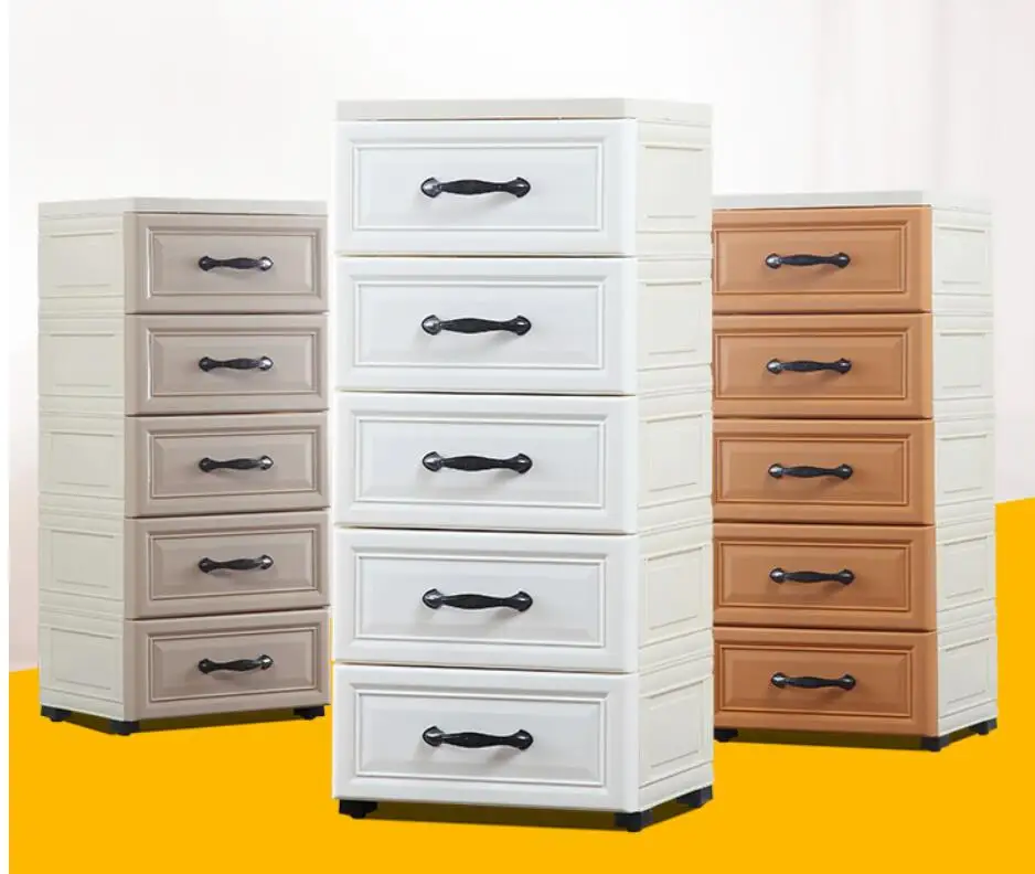 

Plastic storage box Drawer drawer for children's clothes Multi-storey storage cabinets