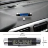 Portable 2 in 1 Car Digital LCD Clock & Temperature Display Electronic Clock Thermometer Car Automotive Blue Backlight With Clip ► Photo 1/6