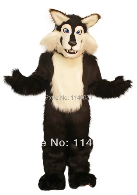 mascot black wolf mascot costume black coyote custom fancy costume