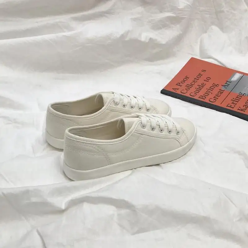 

HOT Women Sneakers Fashion Breathble Vulcanized Shoes Pu Leather Platform Lace Up Casual White Tenis Feminino Zapatos De Mujer