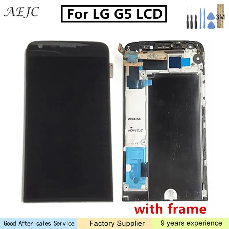 

LCD for LG G5 LCD 5.3" Display for LG G5 LCD H850 H840 H860 Touch Screen Digitizer Assembly with Frame Replacement for LG G5