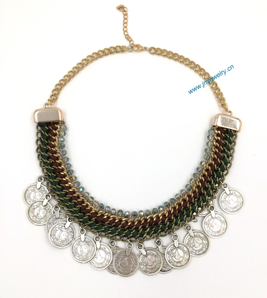 Vintage Tibetan Handmade Beads Chain Necklacetassel Chain Coin Pendants  Boho Style Collier Femme Statement Necklace Summer Style - Necklace -  AliExpress