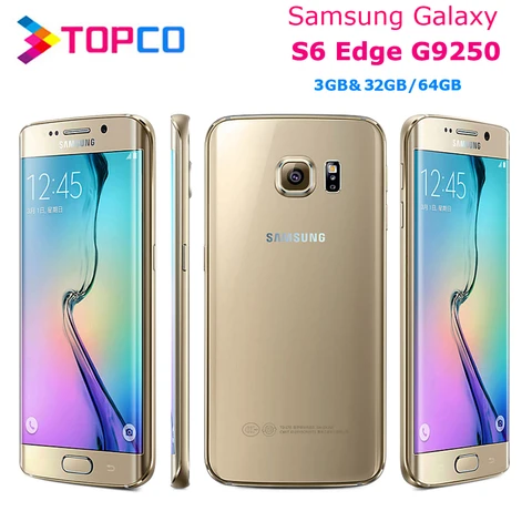 Samsung Galaxy edge G9250 Original Android mobile phone Octa core 3GB RAM 32GB 64GB ROM 5 1  AMOLED screen 16MP NFC