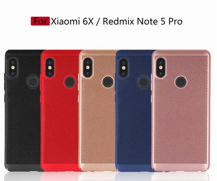 

Luxury Hollow Breathable Hard PC Case For Xiaomi Redmi Note 5 Pro Full Protection Cover For Xiaomi Redmi Note 5 mi6X