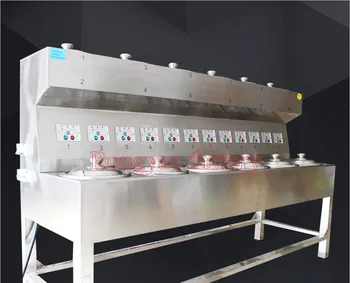 

RY-DYB-A12 electric stainless steel cooking pot environmental 12-heads cooking burner double layers kitchen equipment