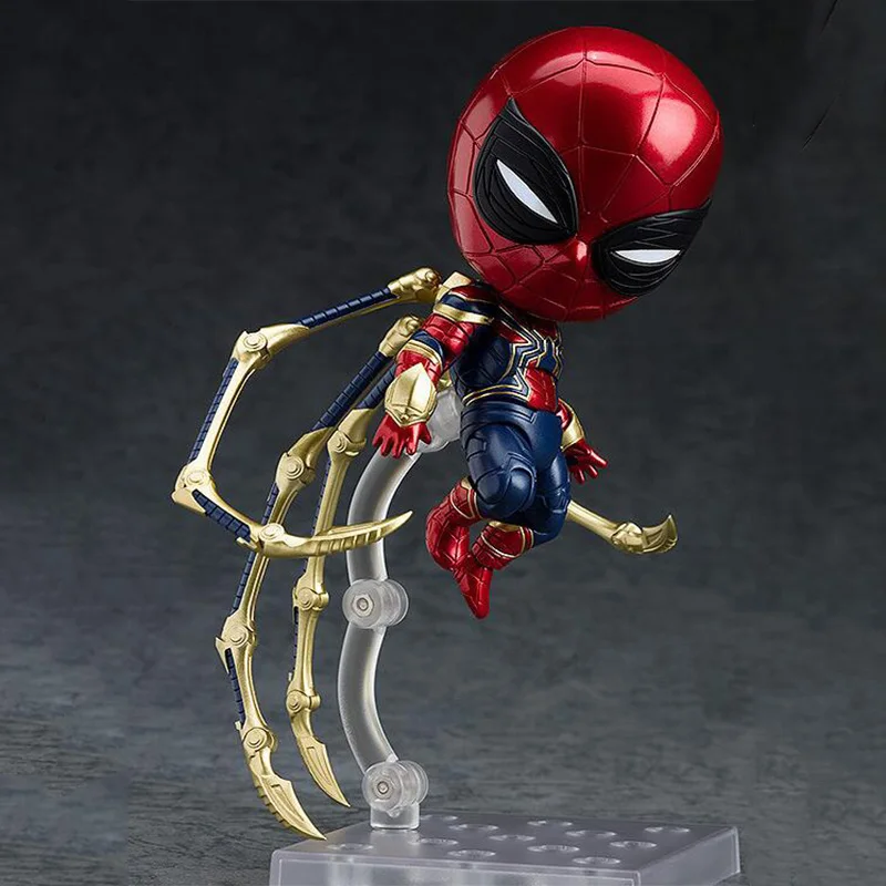

Spider Man action toy figure model 1037# movable 10cm Nendoroid SpiderMan collectible cartoon kids toys gift