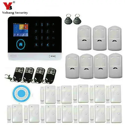 YoBang Security 3G WIFI GPRS SMS Home font b Alarm b font System Security PIR Sensor