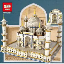 LEPIN 17001 Building Street View series Taj Mahal Model Building Kits Minifigure Compatible Legoed 10189 puzzle