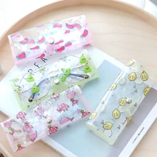 Переносной мультяшный прозрачный ПВХ Чехол для очков, милые очки для путешествия, коробка для очков, защитная сумка, держатель для очков, аксессуары