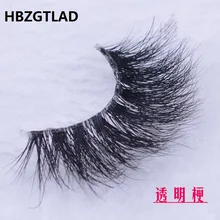 HBZGTLAD 1 пара кристалл 3D норки ресницы ручной Поддельные ресницы накладные ресницы мягкие ресницы Прозрачный стволовых Высокое качество Красота 8