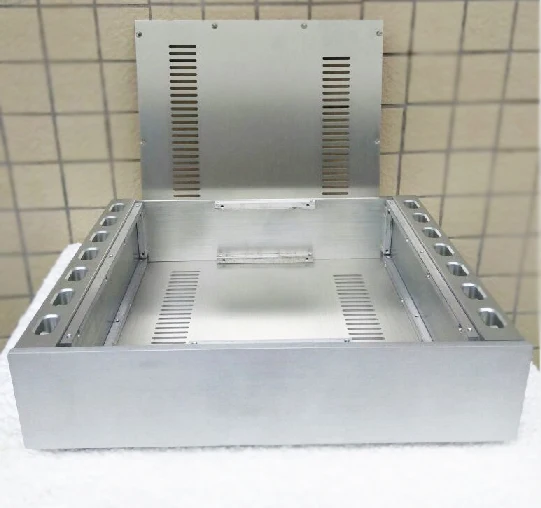 C-0014 CNC Алюминиевый Корпус Корпуса чехол Коробка для DIY аудио усилитель мощности 430*100*358 мм(ширина* высота* глубина