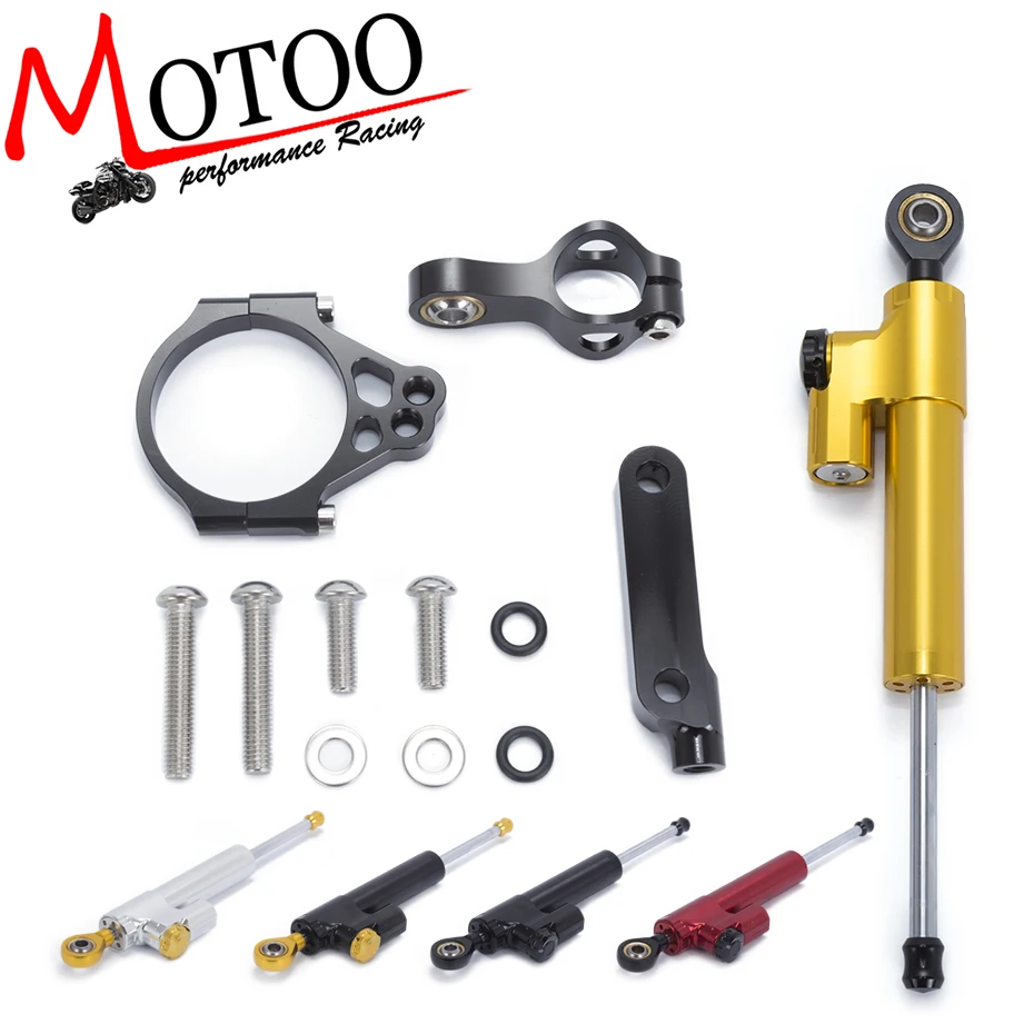 

Motoo -Motorcycle Full set CNC Steering Damper Stabilizerlinear Linear Stabilizer Bracket For Kawasaki VERESYS 1000 2012-2016