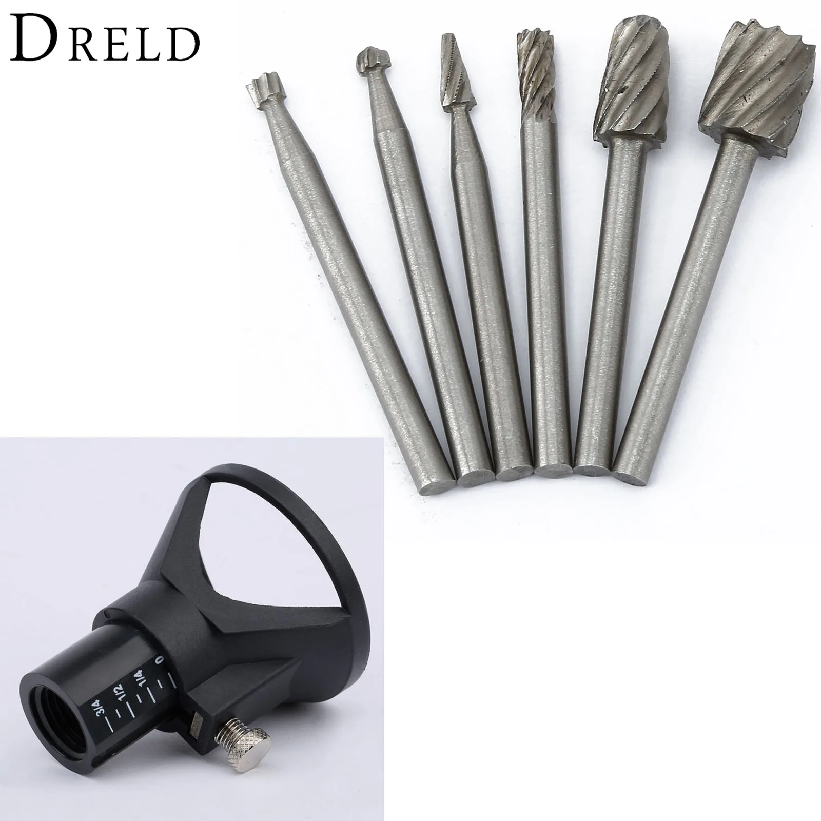 6Pcs HSS Routing Router Grinding Bits Wood Milling Burrs Cutter Set 3