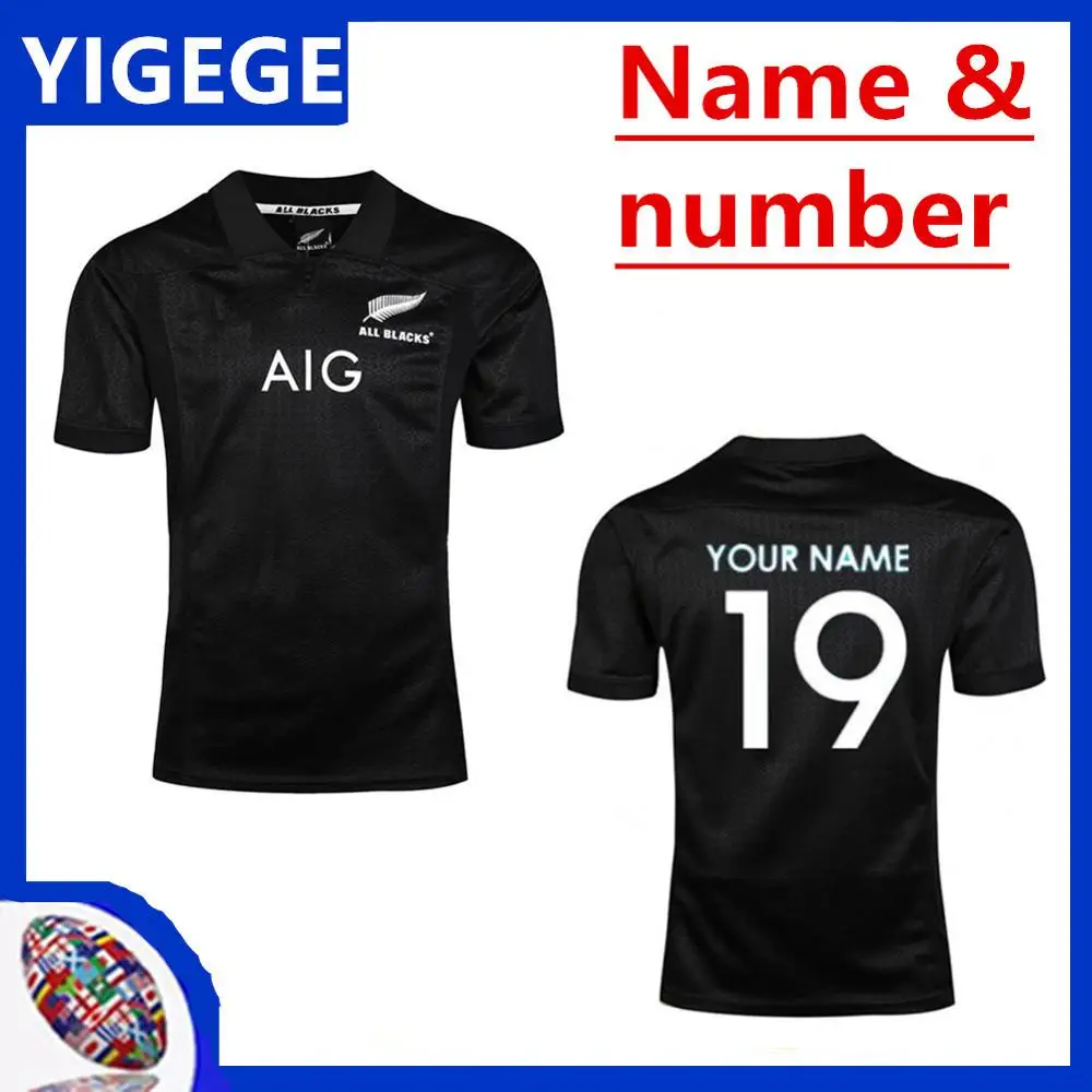 

New Zealand All Blacks Rugby Jersey Shirt 2017 2018 2019 Season, All Blacks Mens Rugby Jersey size S-5XL (can print)