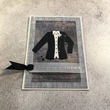 Mmao ремесло; металл сталь резки штампы мужской костюм рубашка куртка трафарет для бумага для скапбукинга DIY/фото карты тиснения штампы