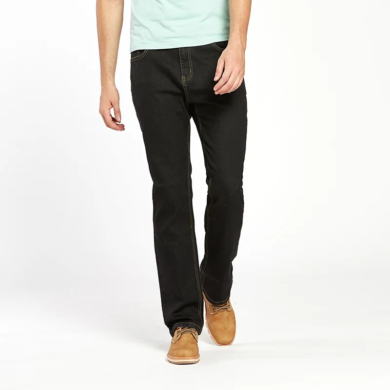 Drizzte мужские джинсы высокого стрейчевого размера плюс 42, 44, 46, 48, черные джинсы для больших и высоких, свободные рабочие брюки, легкие штаны