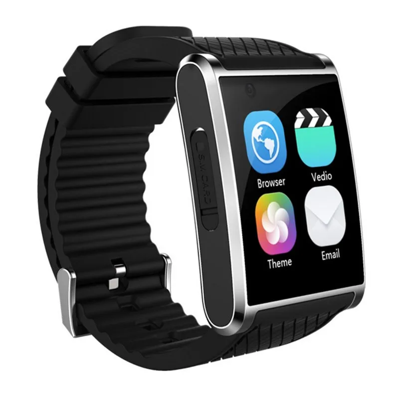 New Android smart watch GPS SOS Arc face capacitive screen 3G smartwatch video WIFI camera Sports Health music phone handsfree