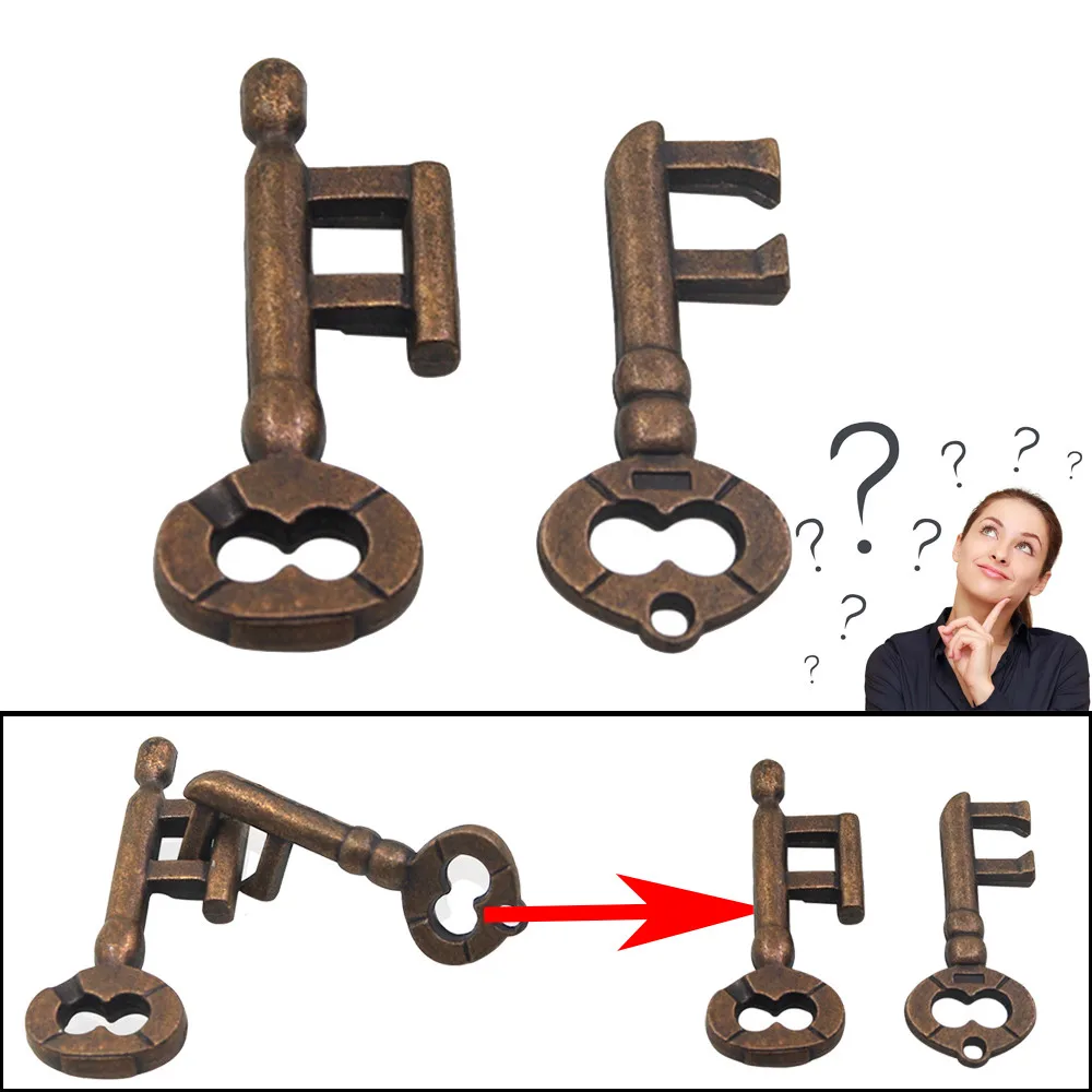 

Metal Lock Casting Brain Teaser Toy Game IQ and EQ Test Toy Brain Exercise brain toy Game Toy Ejercicio de juguete ce#g11