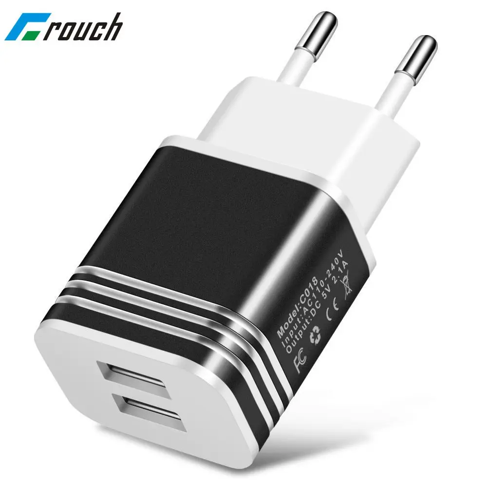 Дорожное зарядное устройство с двумя USB портами 5 В 2 1 А|usb charger|mobile phone chargerphone charger |